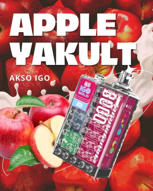 AksoIgo8000-Apple-Yakult-SG-VAPE-DELIVERY