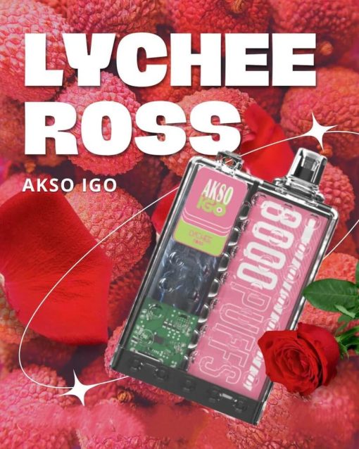 AksoIgo8000-Lychee-Ross-SG-VAPE-DELIVERY