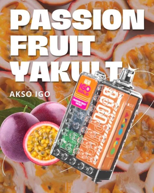 AksoIgo8000-Passion-Fruit-Yakult-SG-VAPE-DELIVERY