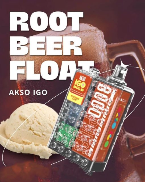 AksoIgo8000-Root-Beer-Float-SG-VAPE-DELIVERY.