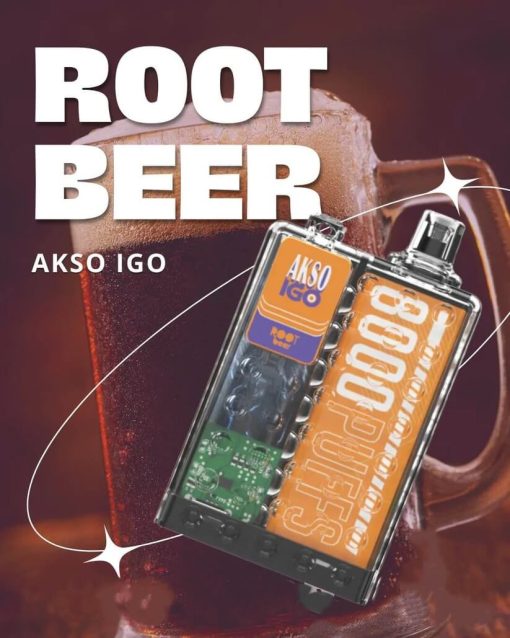 AksoIgo8000-Root-Beer-SG-VAPE-DELIVERY