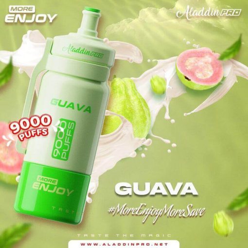 Aladdin-Pro-More-Enjoy-9000-Puffs-Guava-SG-Vape-DELIVERY