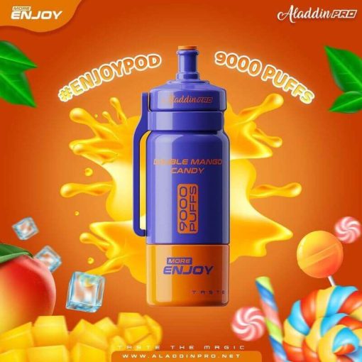 Aladdin-Pro-More-Enjoy-CARTRIDGE-9000-Puffs-Double-Mango-Candy-SG-Vape-DELIVERY