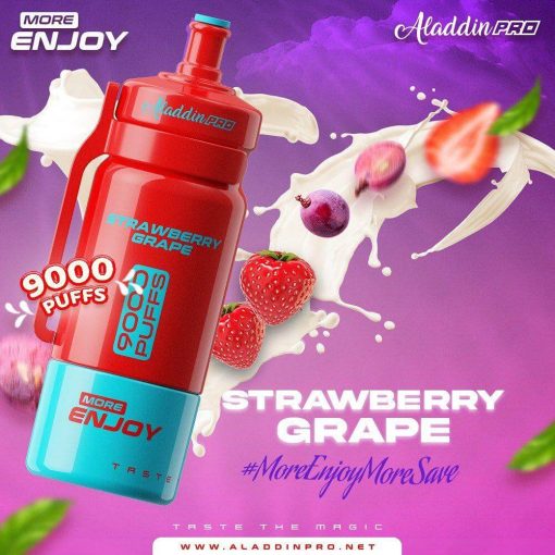 Aladdin-Pro-More-Enjoy-CARTRIDGE-9000-STRAWBERRY-GRAPE-Yakolt