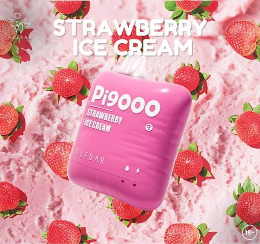 ELFBAR-PI9000-PUFFS-STRAWBERRY-ICE-CREAM-SG-VAPE-DELIVERY