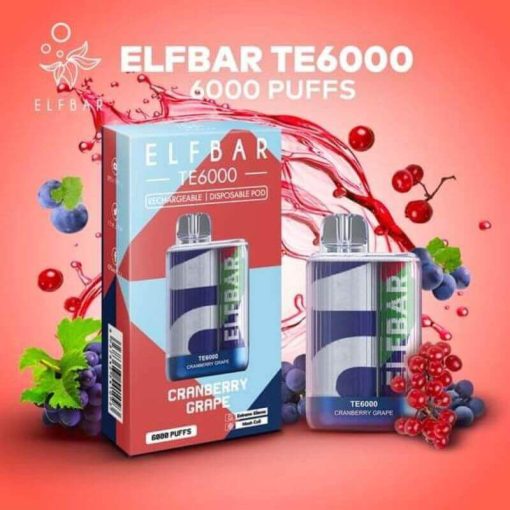 ELFBAR-TE6000-PUFFS-CRANBERRY-GRAPE-SG-VAPE-DELIVERY