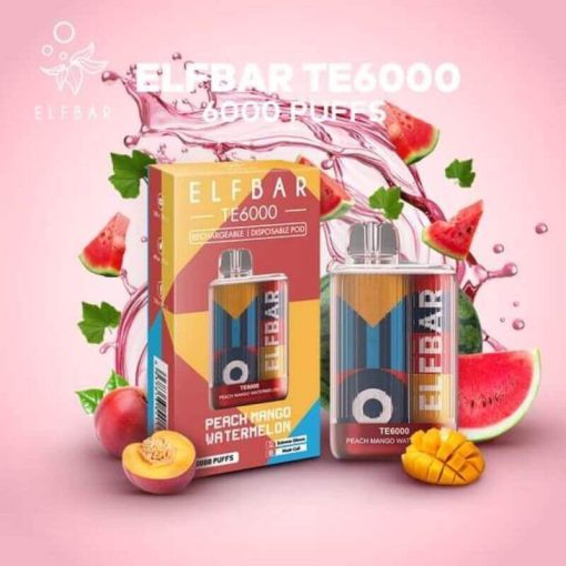 ELFBAR-TE6000-PUFFS-PEACH-MANGO-WATERMELON-SG-VAPE-DELIVERY