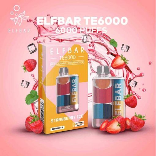 ELFBAR-TE6000-PUFFS-STRAWBERRY-ICE-SG-VAPE-DELIVERY