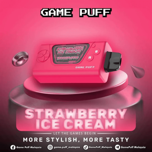 GAMEPUFF-10K-STRAWBERRY-ICE-CREAM-SG-VAPE-DELIVERY