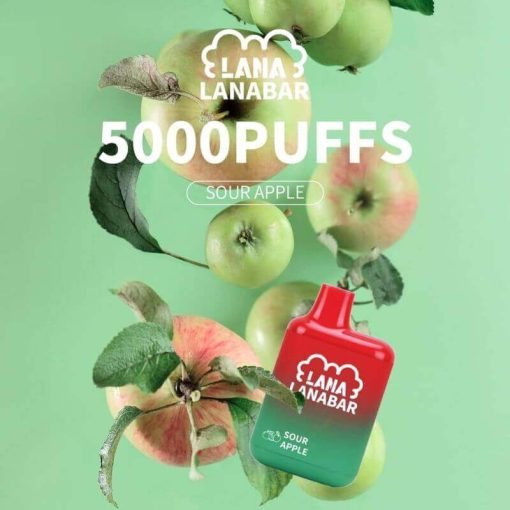 LANABAR-5000PUFF-SOUR-APPLE-SG-VAPE-DELIVERY