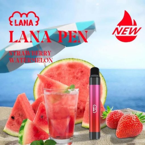 LANAPEN-2000PUFF-STRAWBERRY-WATERMELON-SG-VAPE-DELIVERY