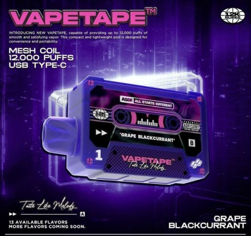 VAPETAPE-12000PUFFS-GRAPE-BLACKCURRANT-SG-VAPE-DELIVERY