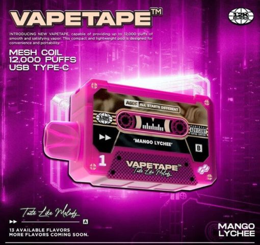 VAPETAPE-12000PUFFS-MANGO-LYCHEE-SG-VAPE-DELIVERY