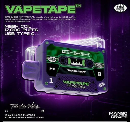 VAPETAPE-12000PUFFS-MANGOGRAPE-SG-VAPE-DELIVERY