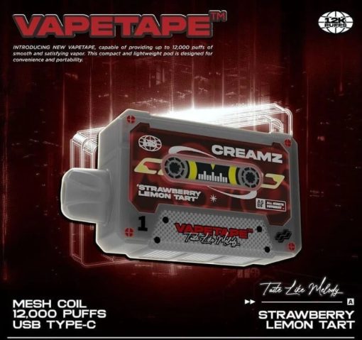 VAPETAPE-12000PUFFS-STARWBERRY-LEMON-TART-SG-VAPE-DELIVERY