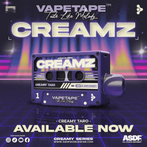 VAPETAPE-8000-Puffs-CREAMY-TARO-SG-VAPE-DEIVERY