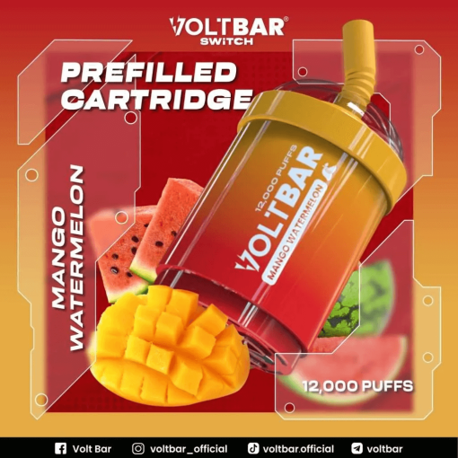 VOLTBAR-SWITCH-CARTRIDGE-12000-MANGO-WATERMELON-SG-VAPE-DELIVERY