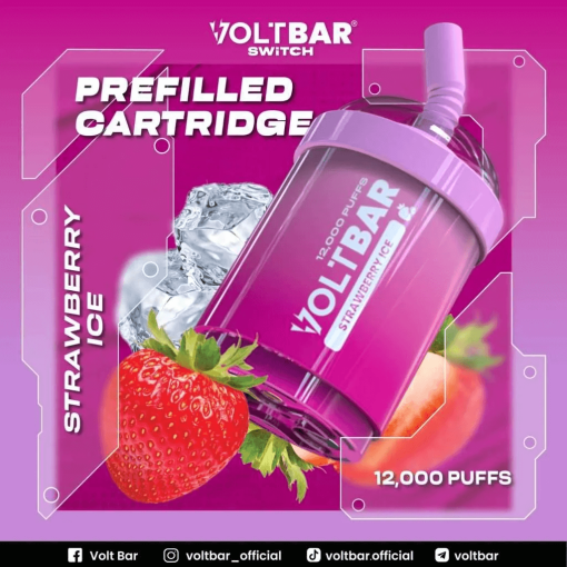 VOLTBAR-SWITCH-CARTRIDGE-12000-STRAWBERRY-ICE-SG-VAPE-DELIVERY