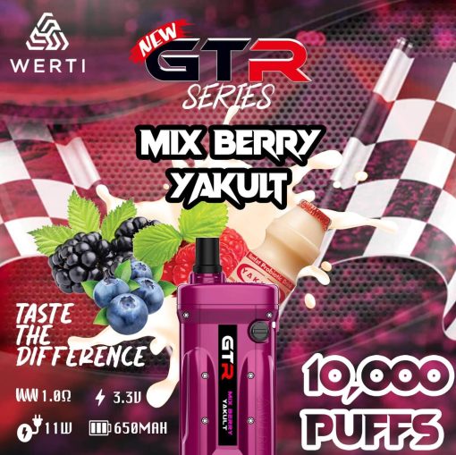 WERTI-GTR-10000-Puffs-MIX-BERRY-Yakult-SG-VAPE-DELIVERY