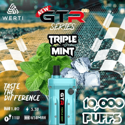 WERTI-GTR-10000-Puffs-TRIPLE-MINT-SG-VAPE-DELIVERY